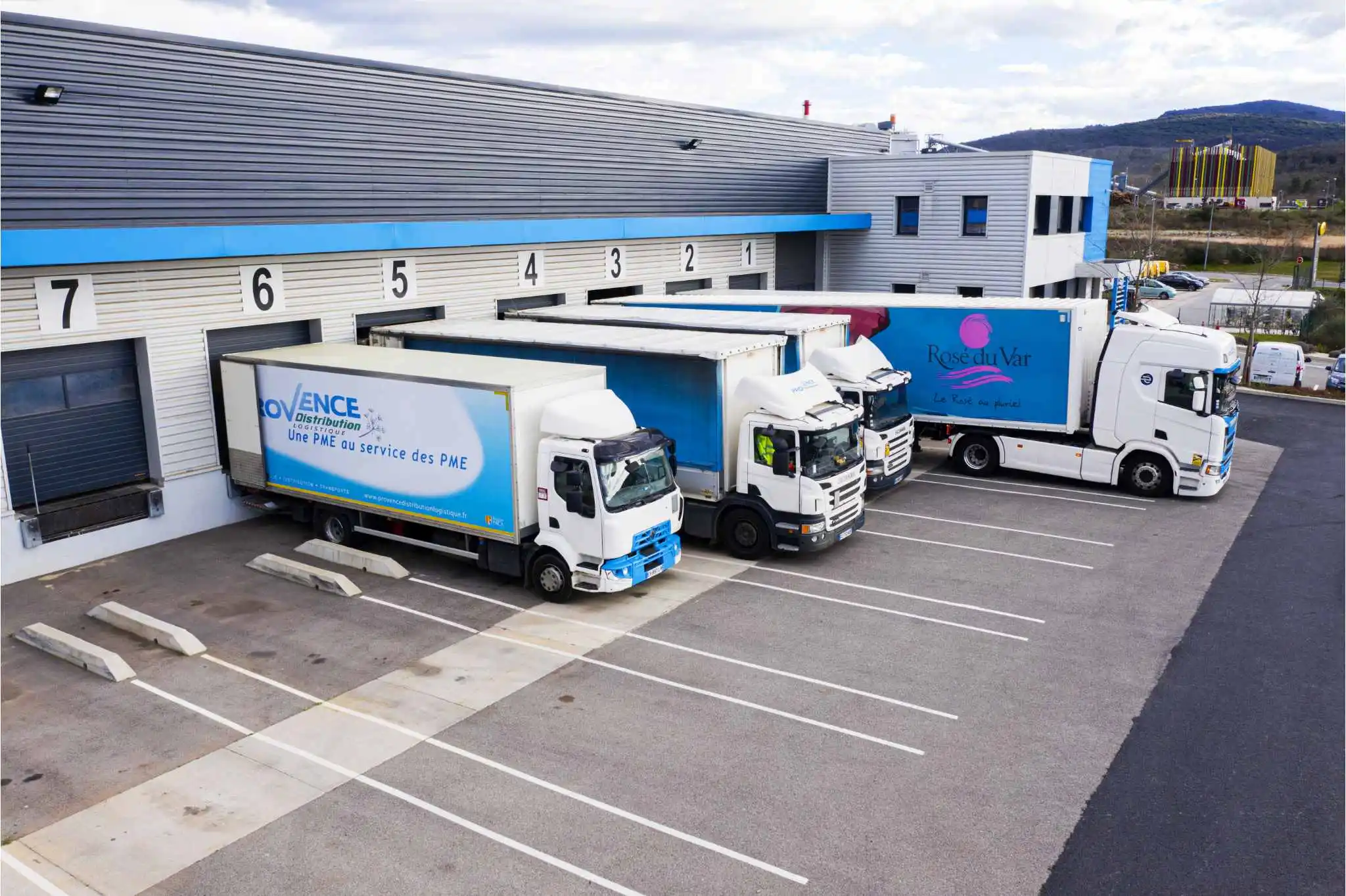 Plateforme Transport de la société Provence Distribution Logistique