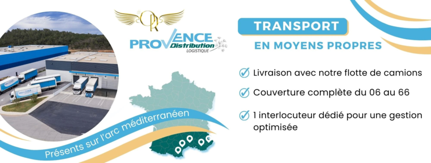 Groupe Provence Distribution Logistique sur tout le sud en moyens propres